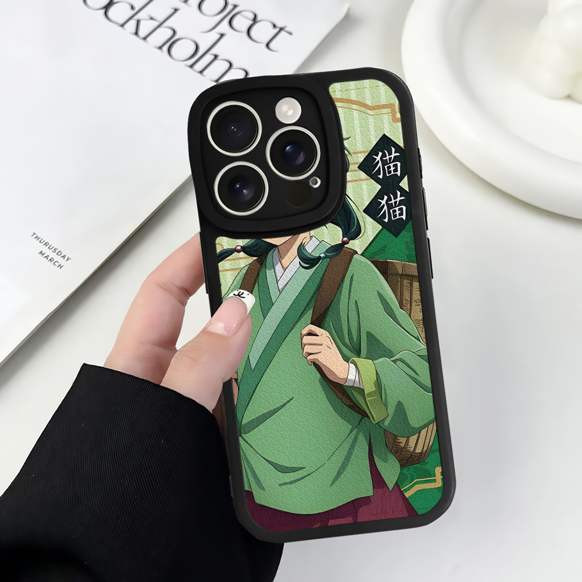 薬屋のひとりごと The Apothecary Diaries 【iPhone 16シリーズ対応】シリコンスマホケース（レザー調） 材質：シリコン